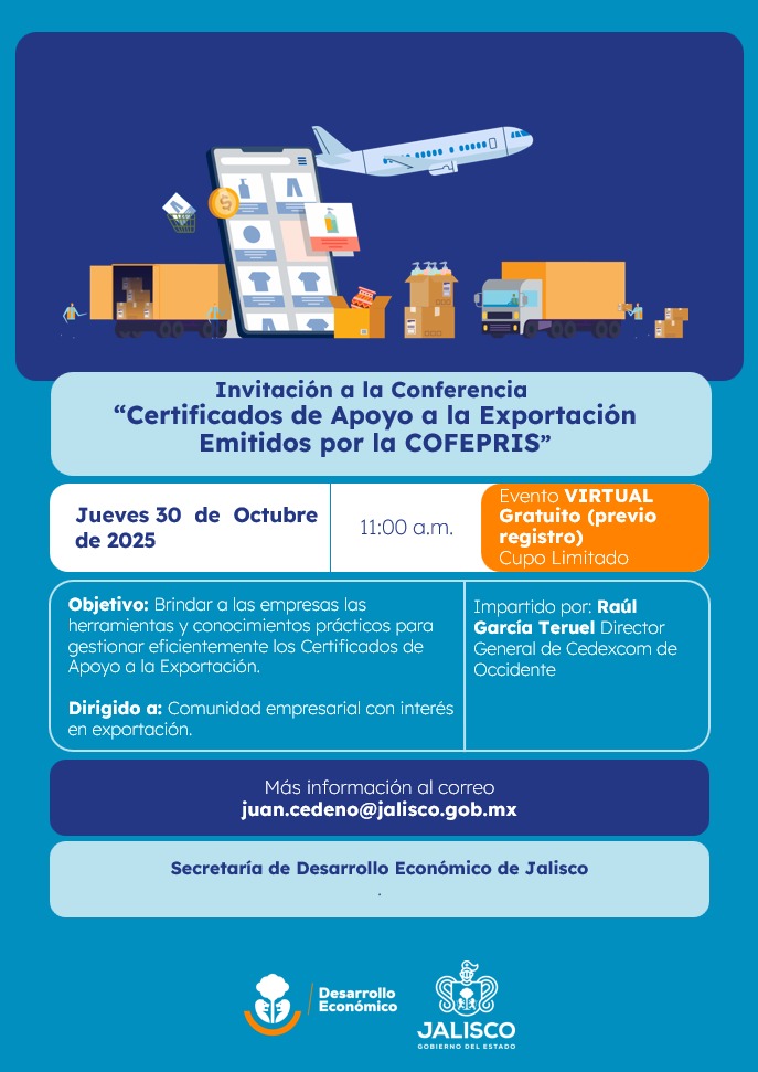 Imagen de Certificados de apoyo a la exportación emitidos por la COFEPRIS